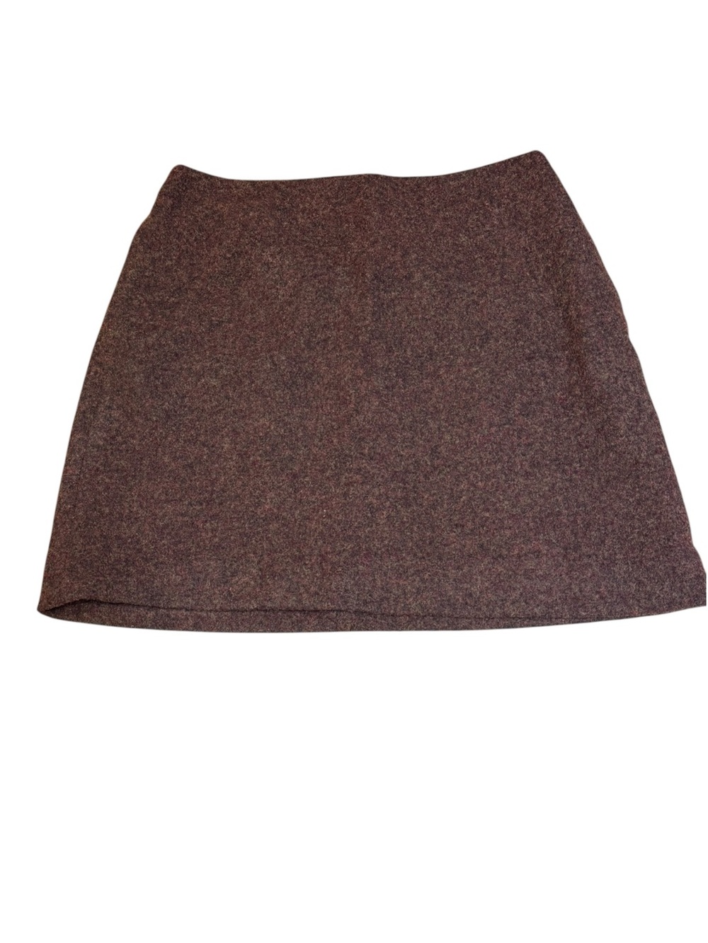 Uniqlo Brown Tweed Wool Blend Mini Skirt Size 6 NWT Fall Academia